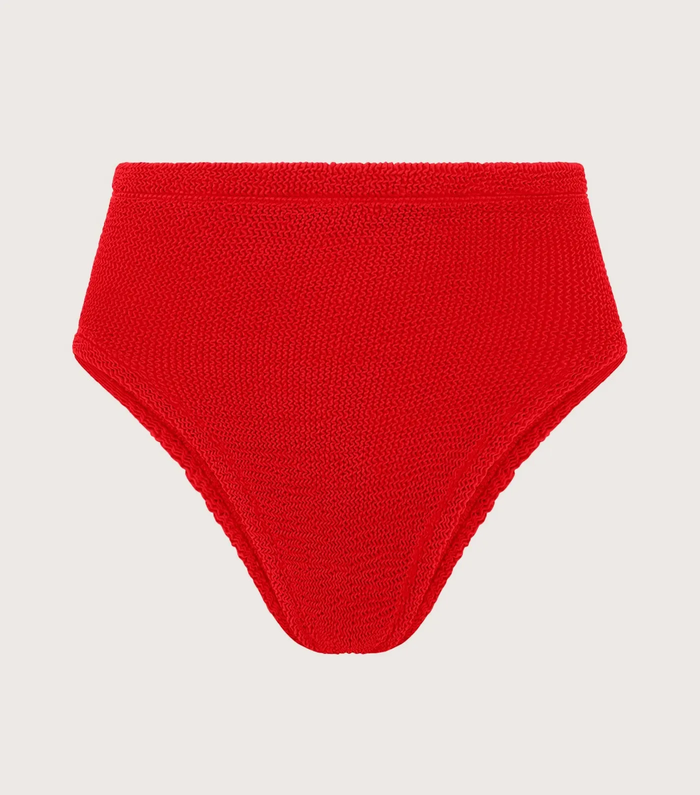 High Waist Bikini Bottom - Red