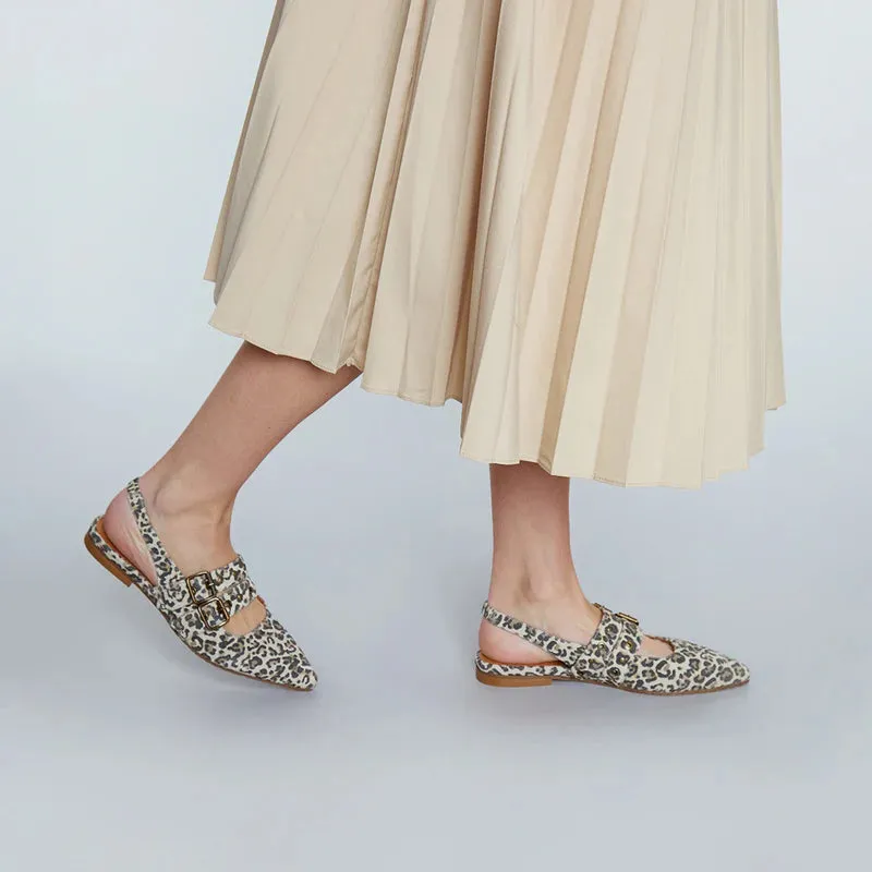 Hope Pointy Sling Back - Light Leopard