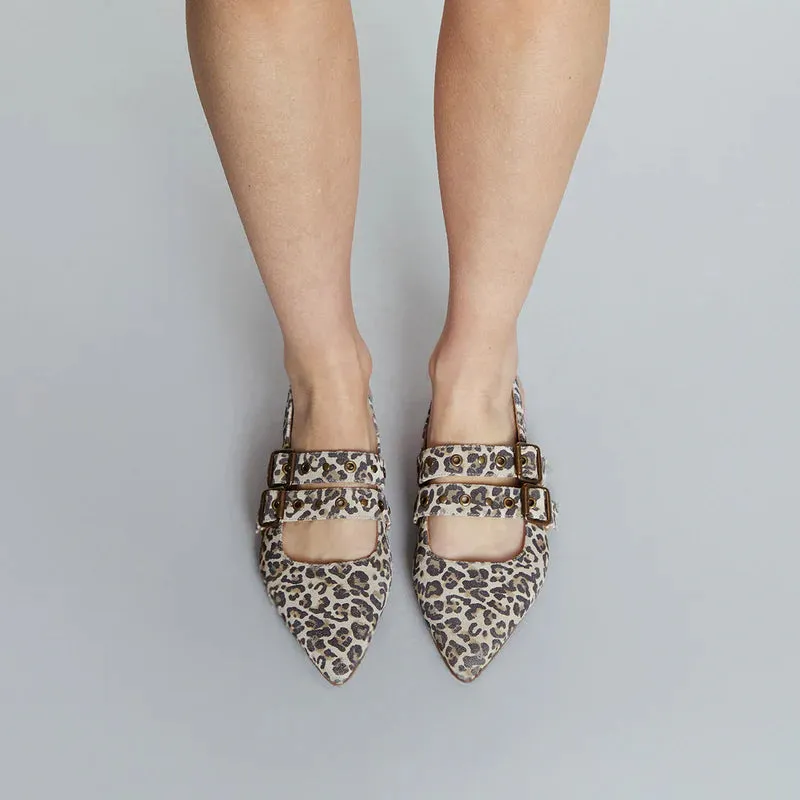 Hope Pointy Sling Back - Light Leopard