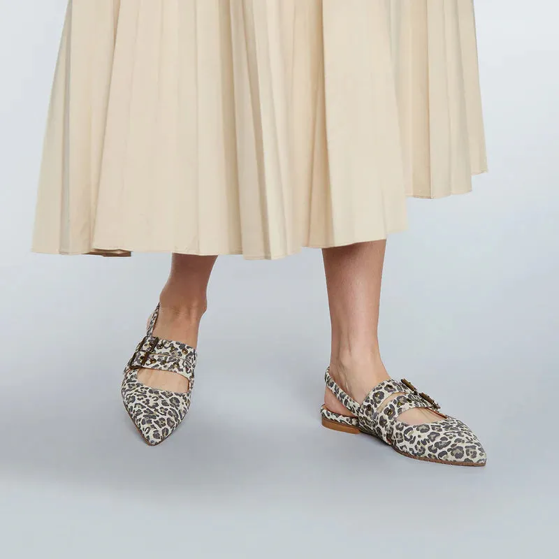 Hope Pointy Sling Back - Light Leopard