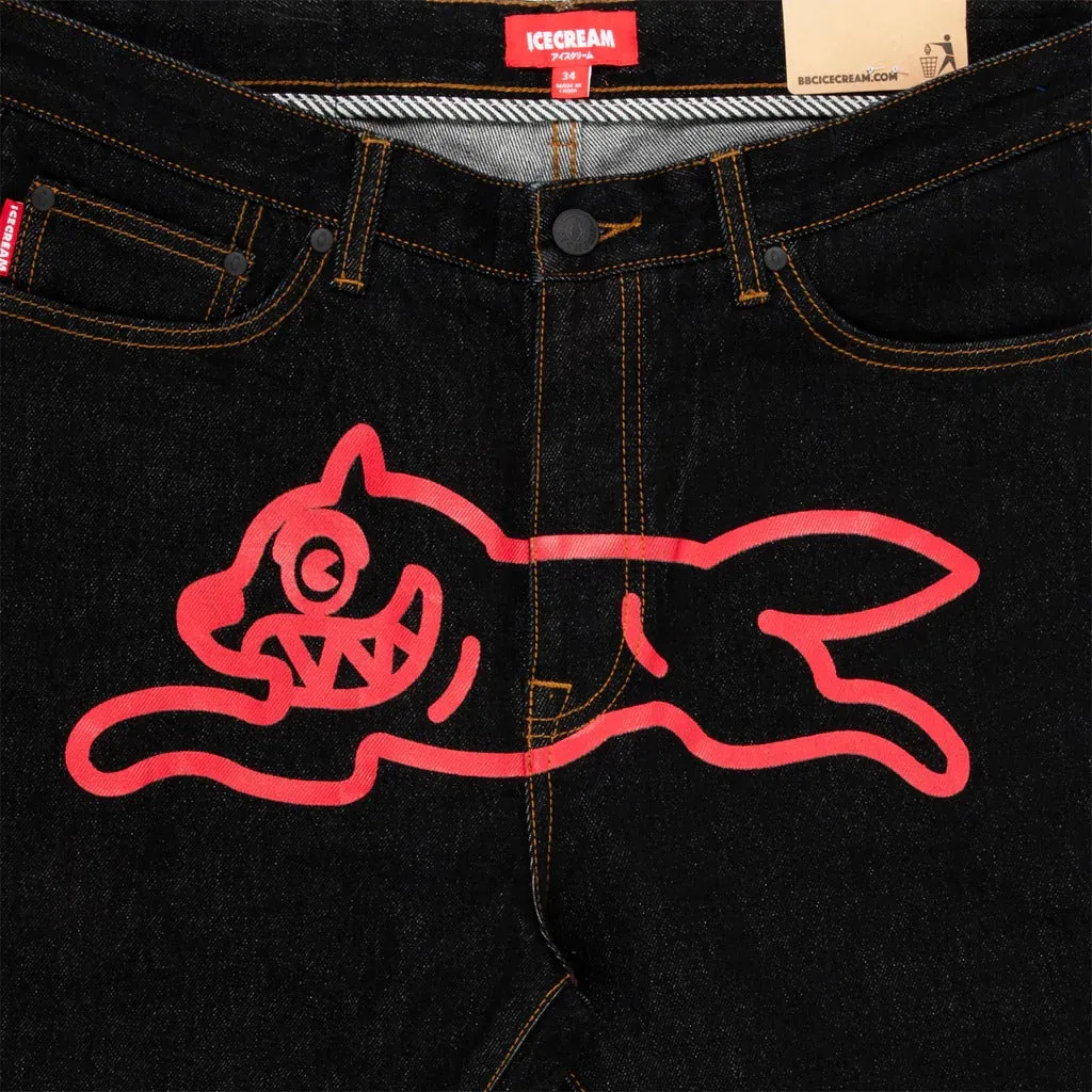 ICECREAM Men Cherry Jean Raw Black