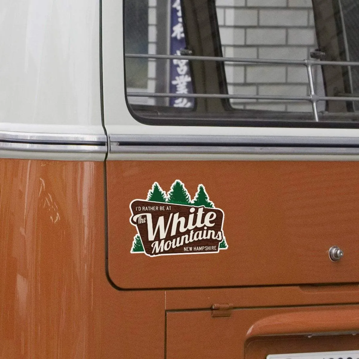 I'd Rather Be At The White Mountains NH Sticker