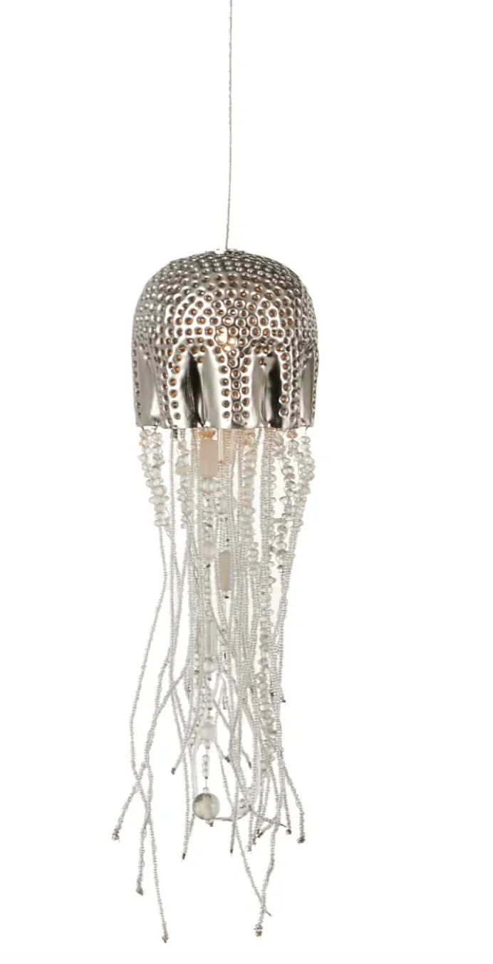 Jellyfish Single Nickel 1-Light Pendant