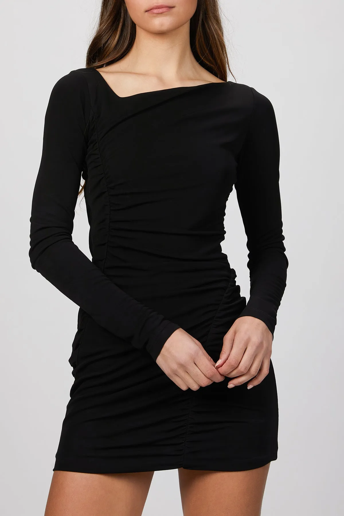 JERSEY RUCHED DRESS