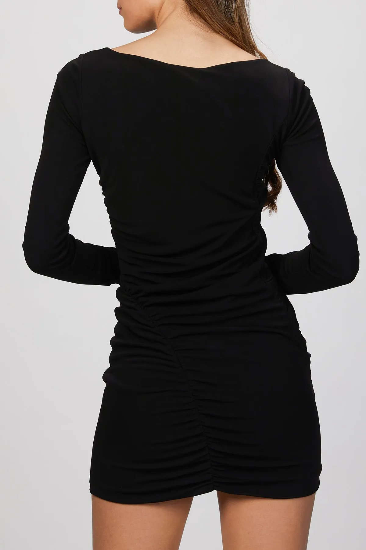 JERSEY RUCHED DRESS