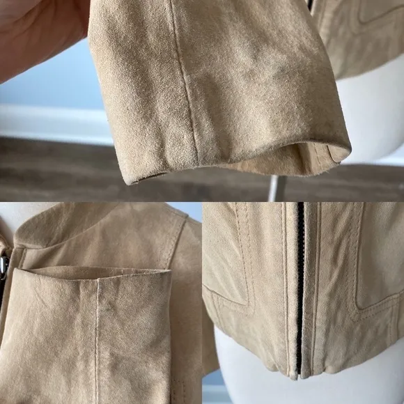 Kenneth Cole suede fashion jacket size XS