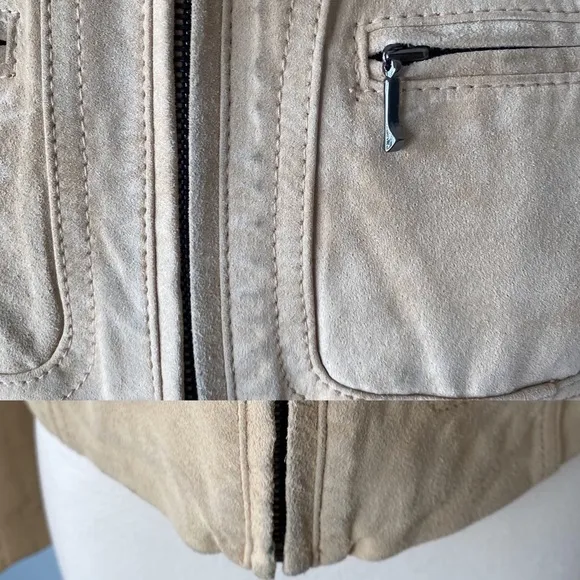 Kenneth Cole suede fashion jacket size XS