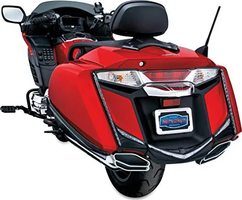 Kuryakyn 3247 Motorcycle Lighting Accessory: Vertical Rear LED Running/Brake Light Strips with Smoke Lenses for 2012-17 Honda Gold Wing GL1800 & F6B Motorcycles, Gloss Black, 1 Pair