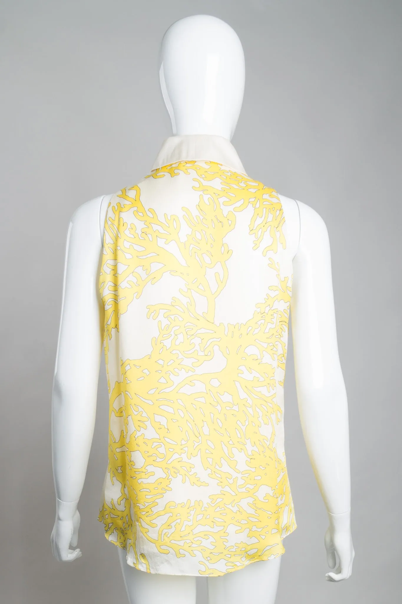 Lace Front Sleeveless Blouse