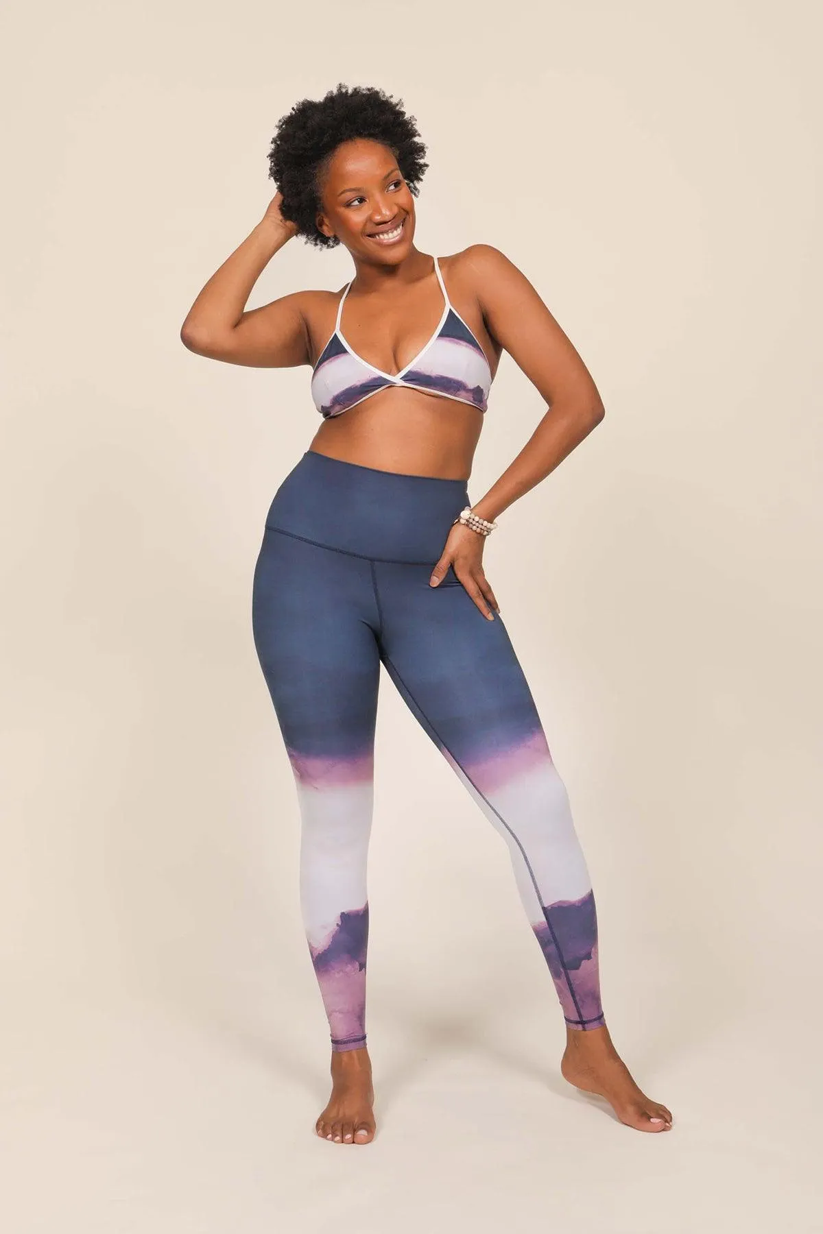 Lake Louise by Night Reversible Ultralight High-Rise Leggings Rose Buddha