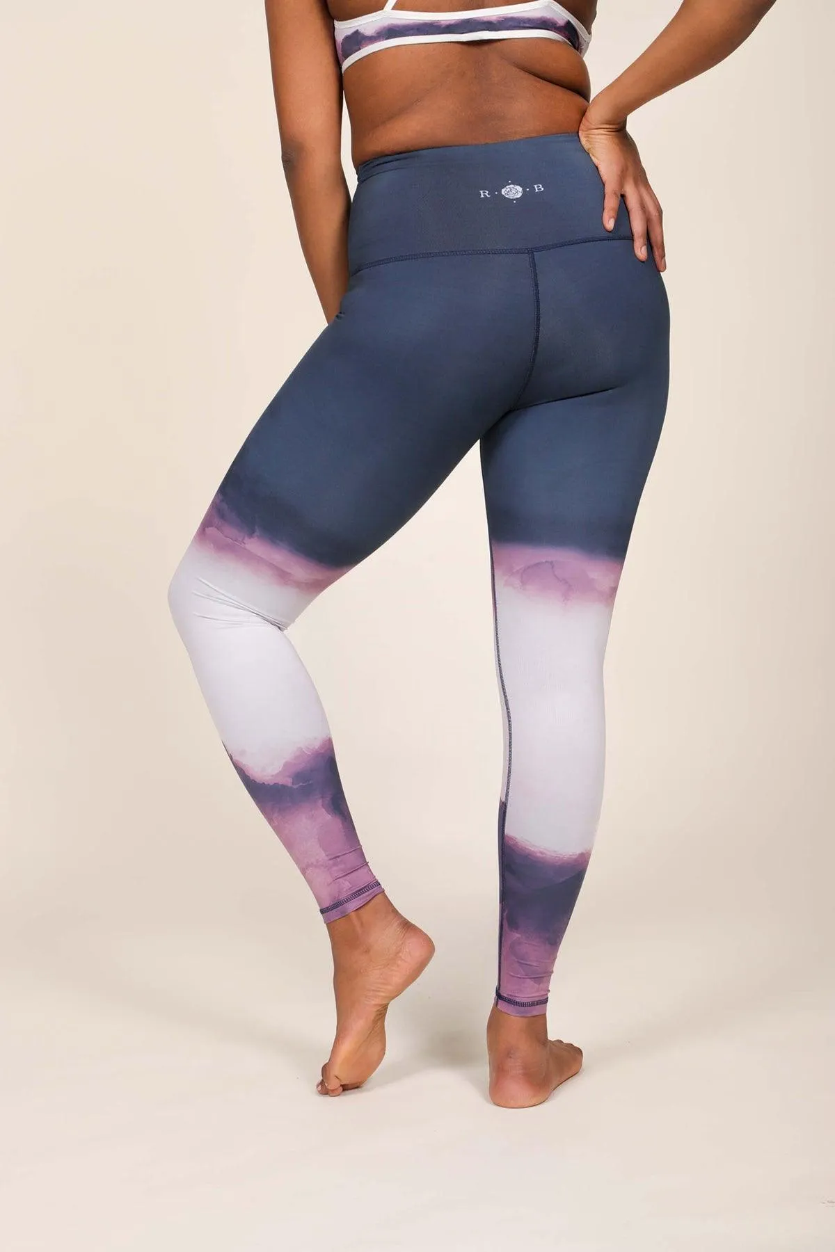 Lake Louise by Night Reversible Ultralight High-Rise Leggings Rose Buddha