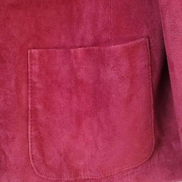 LAL &quot;Live a Little&quot; Crop Jacket, Leather Suede, Size S, NWT!