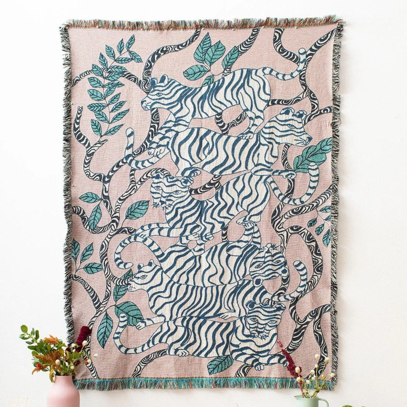 Lavender Tigers Blanket