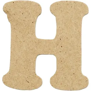 Letters 4cm Pre Punched x 10 - Initial H