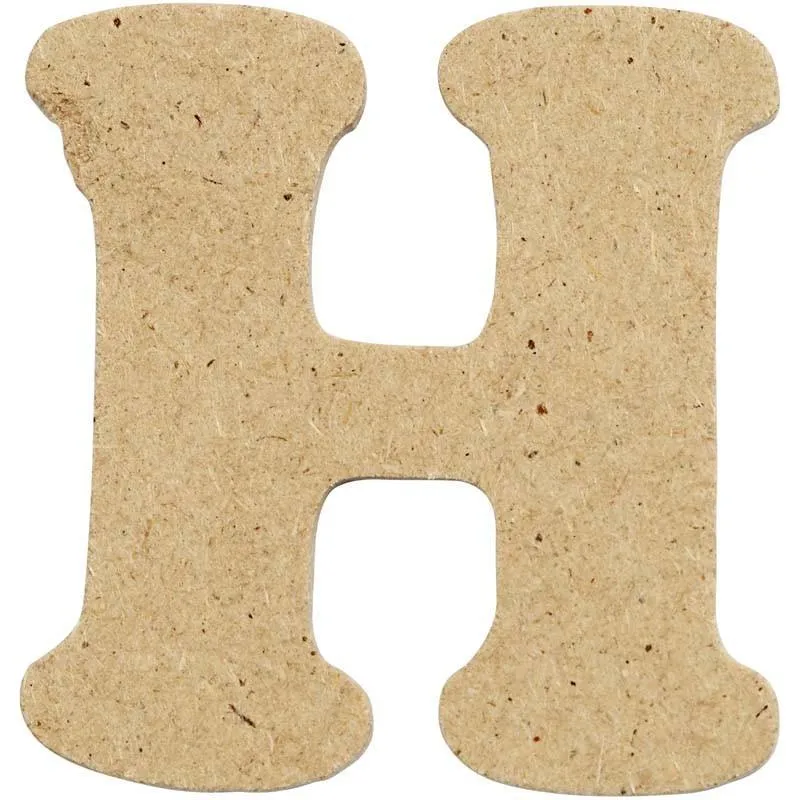 Letters 4cm Pre Punched x 10 - Initial H