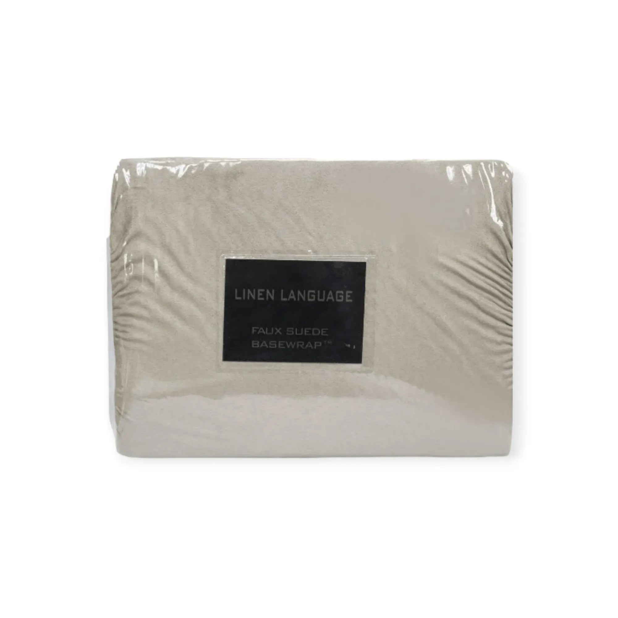 Linen Language Faux Suede Basewrap Stone