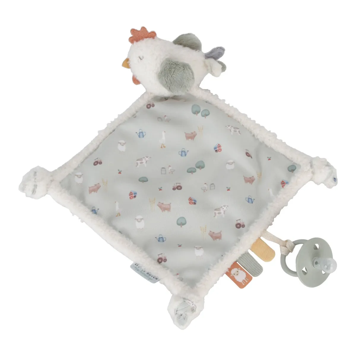 Little Farm Cuddle Cloth Chicken Comforter