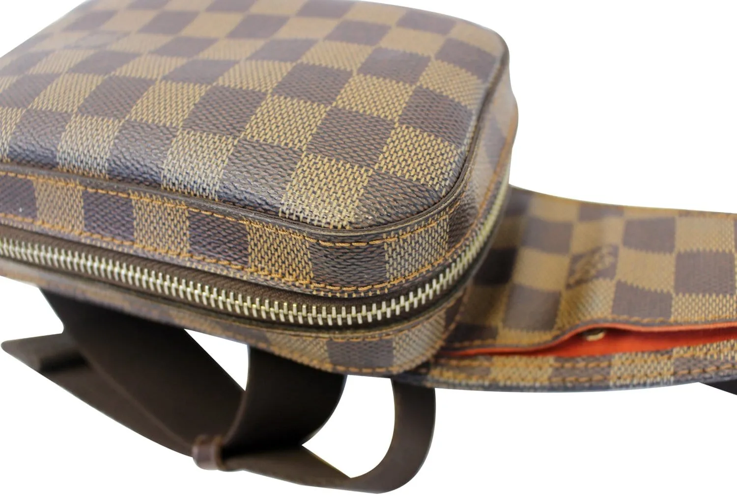 LOUIS VUITTON Damier Ebene Geronimos Brown Hip Bag