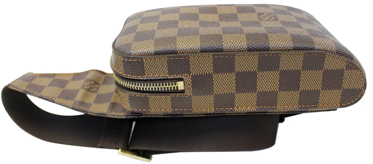 LOUIS VUITTON Damier Ebene Geronimos Brown Hip Bag