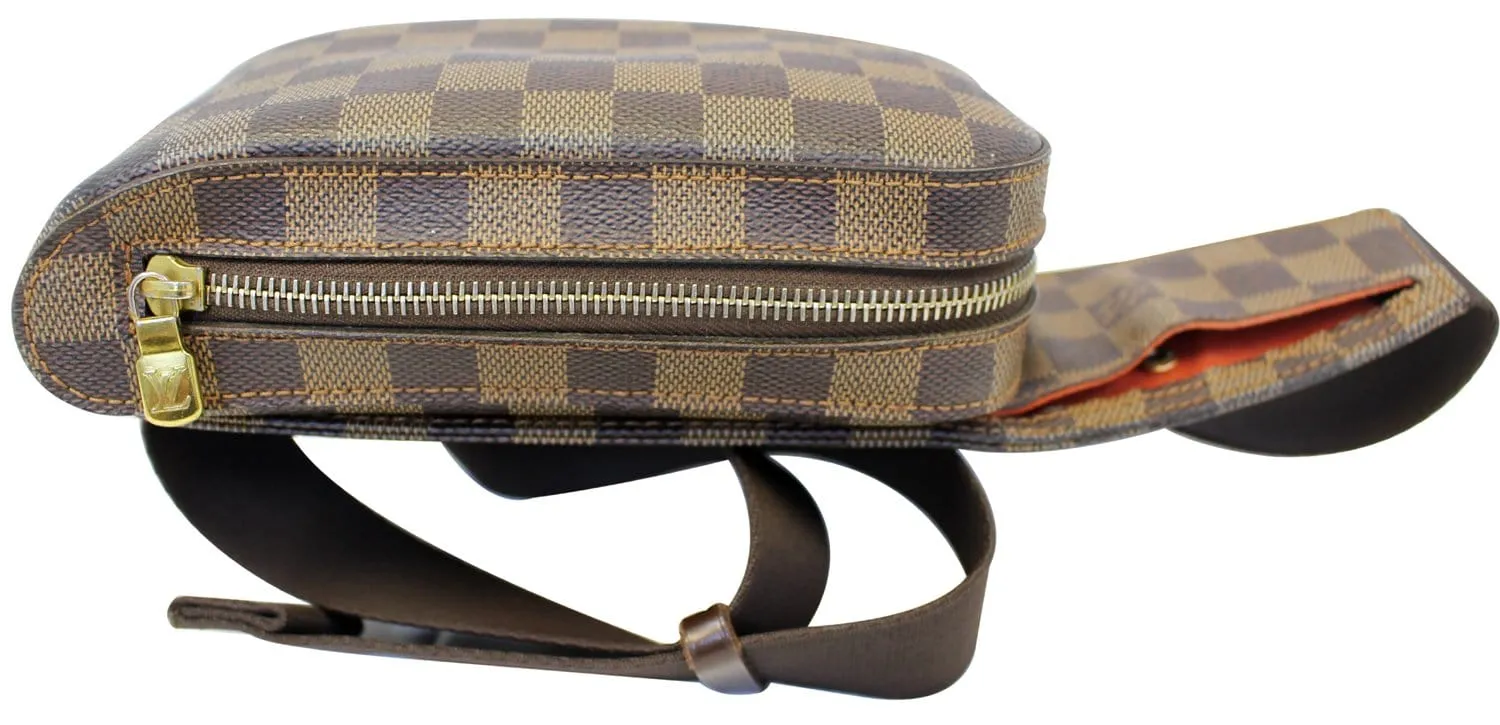 LOUIS VUITTON Damier Ebene Geronimos Brown Hip Bag