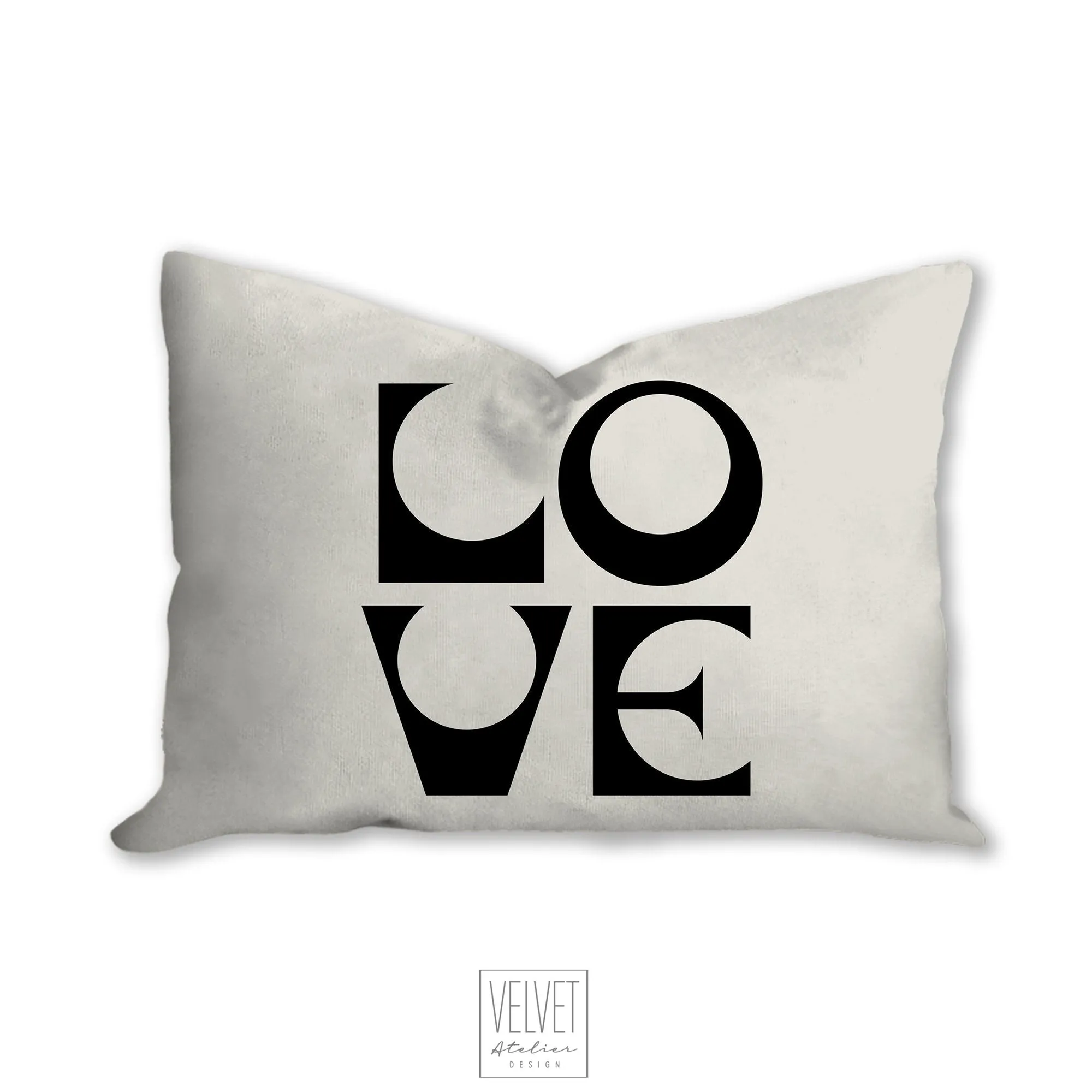 Love pillow, black and white, mid century letters, groovy, Boho pillow, retro pillow, throw pillow, pillow cover and insert, accent pillow