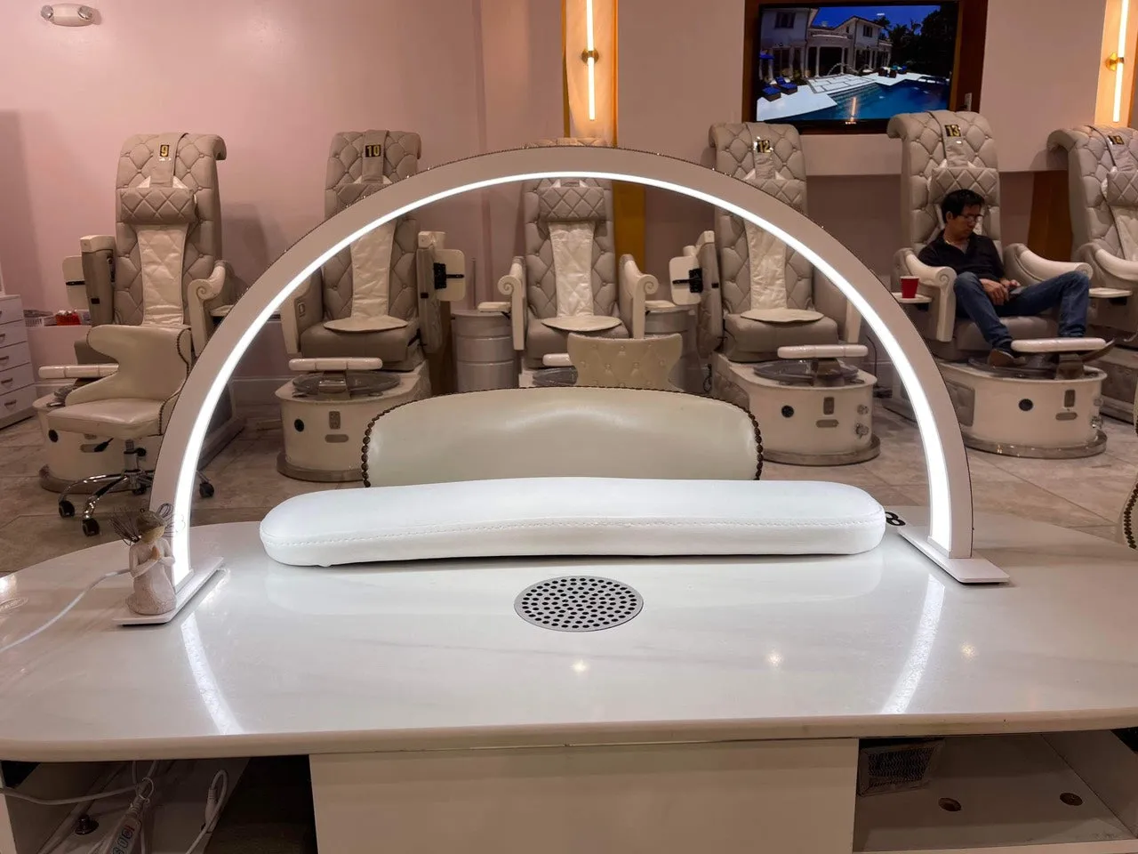 LUX Half Moon LED Lamp For Nail Salon (Free Ship)