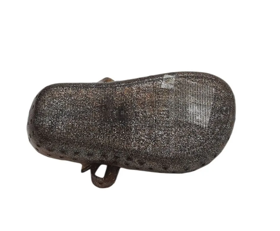 MELISSA Baby Girl's Light Brown Glitter Mini Furadinha Flats #32196 NWT