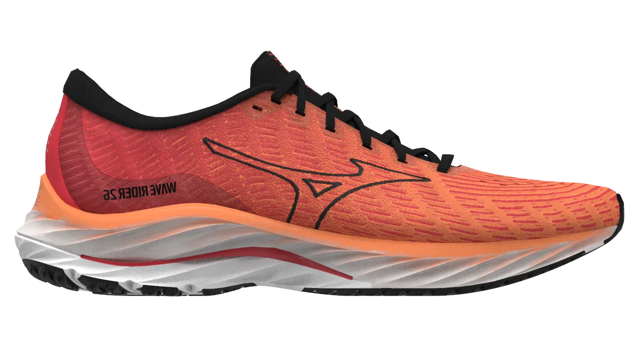 Mizuno Men's Wave Rider 26 SSW - Bird of Paradise/Black/Bittersweet