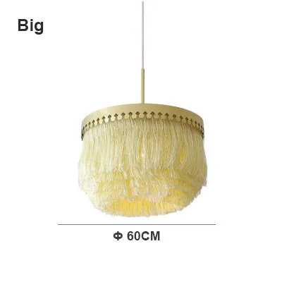 Modern Tassel Drum Chandelier Pendant Light