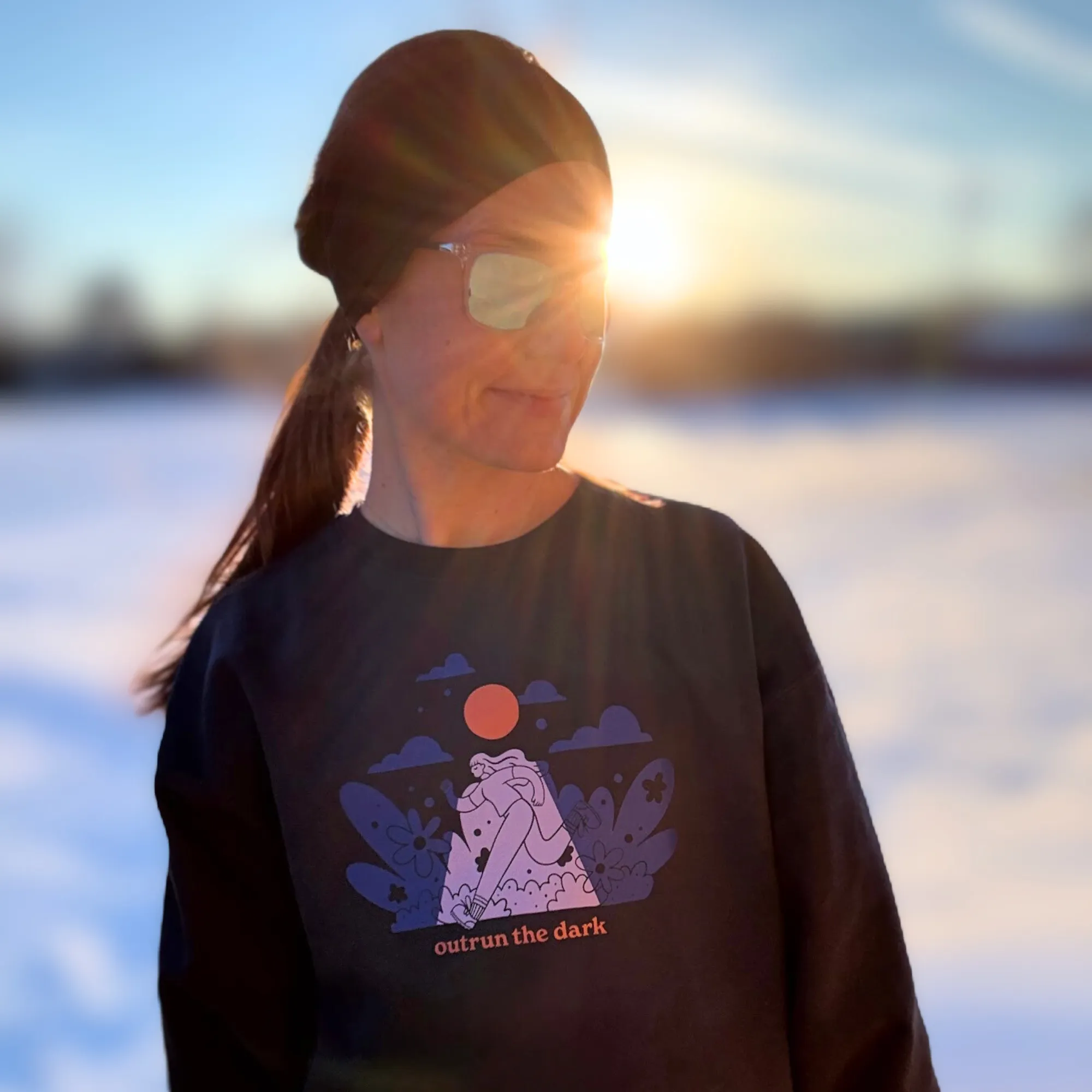 Moon Running Fitted Sweatshirt
