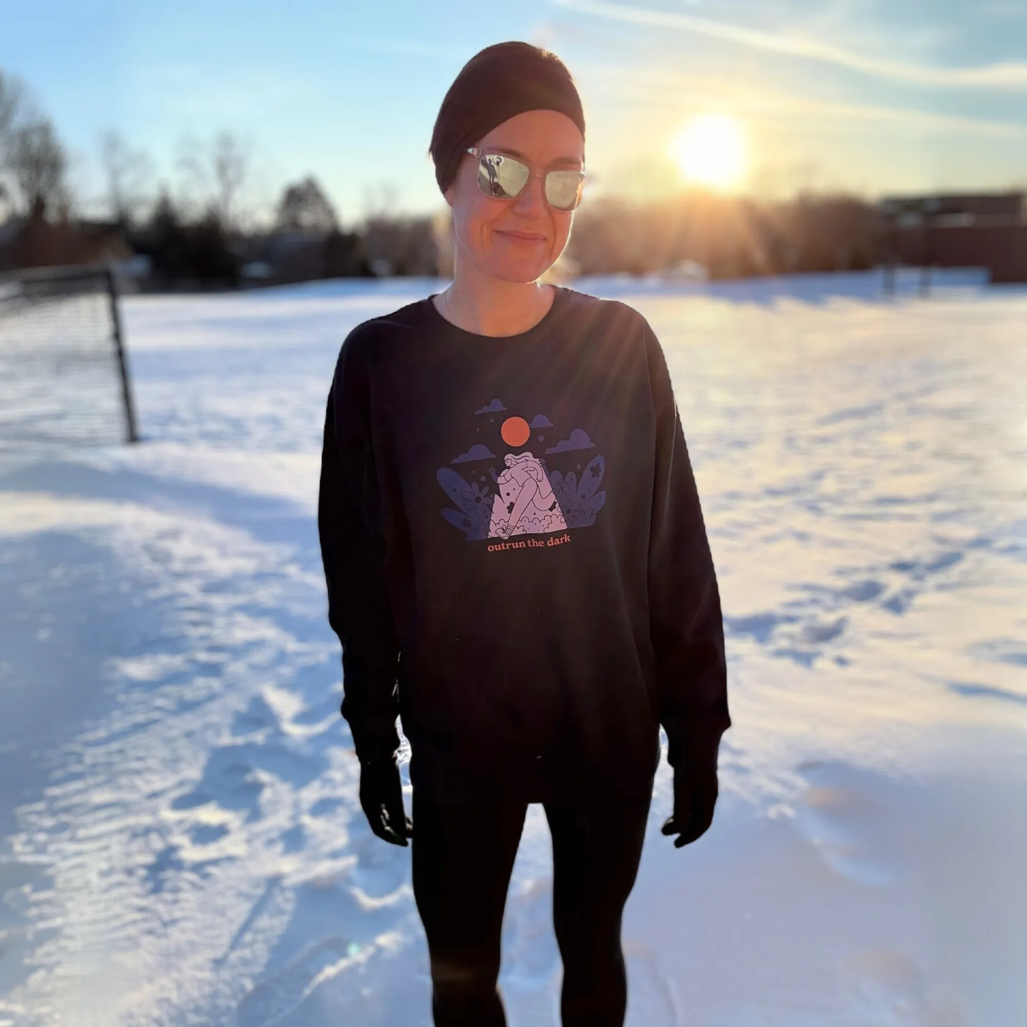 Moon Running Fitted Sweatshirt