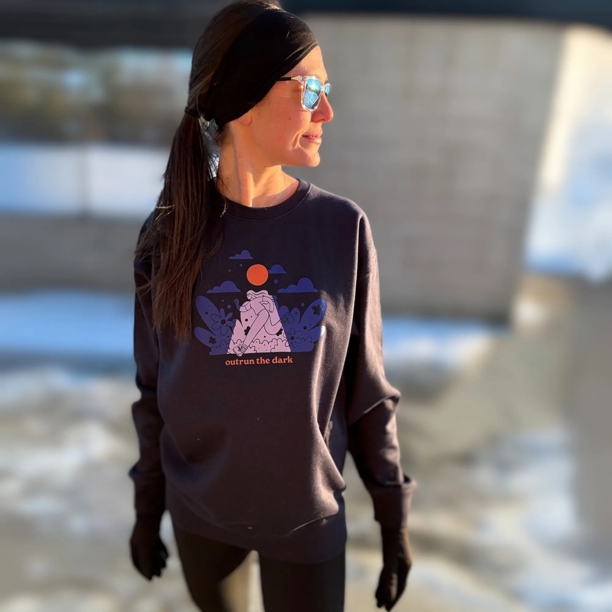 Moon Running Fitted Sweatshirt