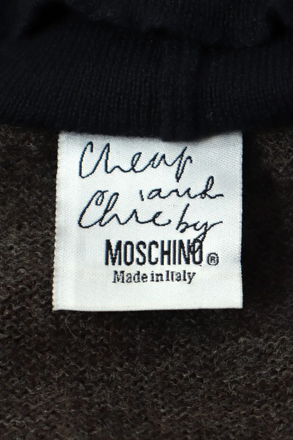 Moschino Cheap and Chic Virgin Wool Cutout Sweater*