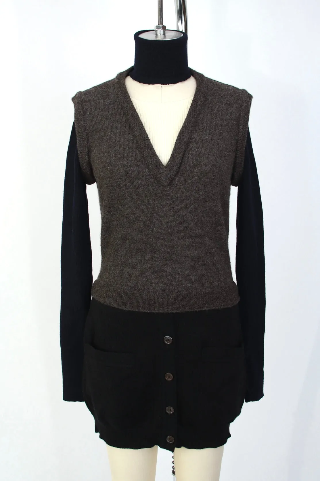 Moschino Cheap and Chic Virgin Wool Cutout Sweater*