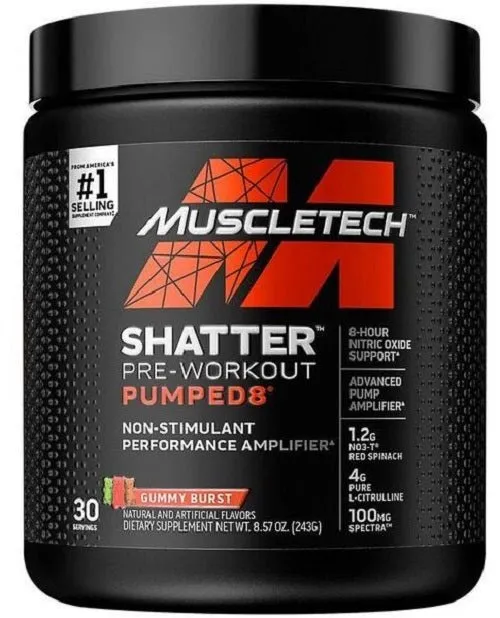 MUSCLETECH SHATTER PUMPED8 NON STIMULANT