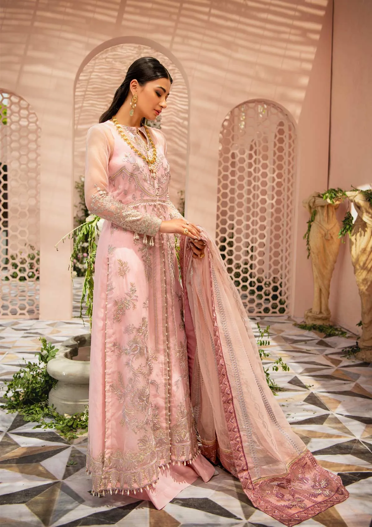 MYSTIQUE - LOOK 06 | AIK Atelier Festive Mystique Organza & Tule 2021 Collection | Unstitched Embroidered Organza Suits