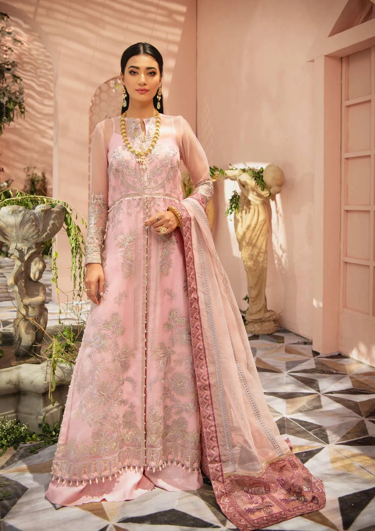 MYSTIQUE - LOOK 06 | AIK Atelier Festive Mystique Organza & Tule 2021 Collection | Unstitched Embroidered Organza Suits