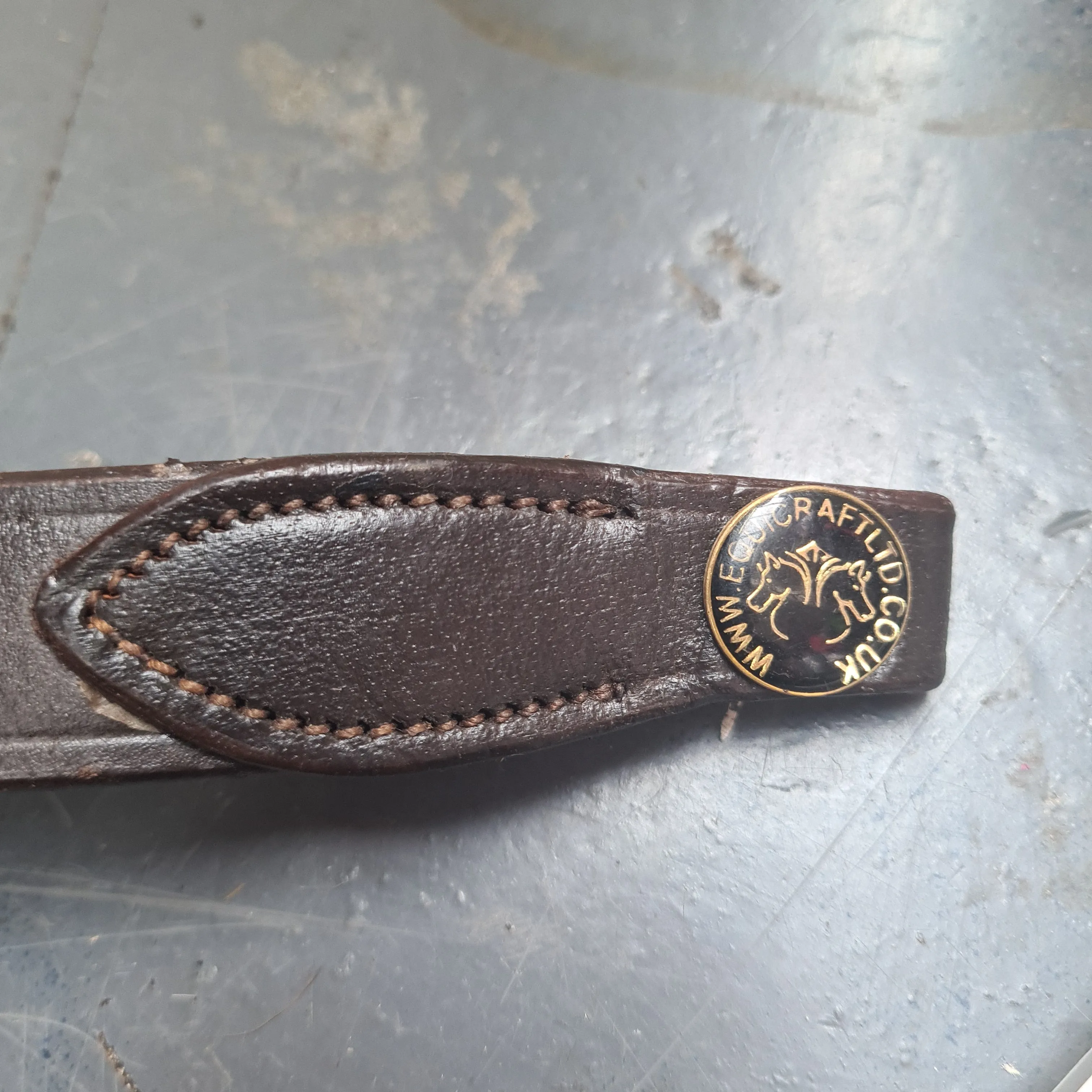 New hunter style browband brown leather FREE POSTAGE