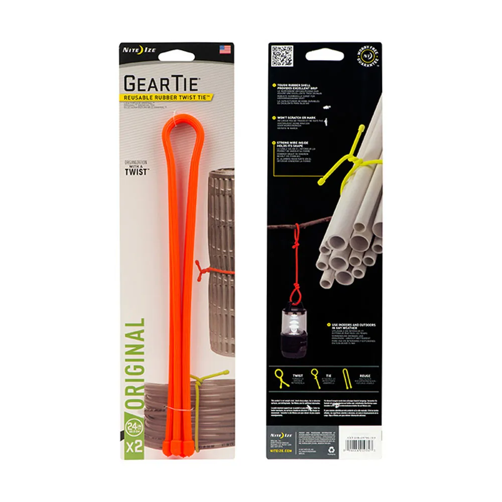 Nite Ize Gear Tie 24inch 2 Pack