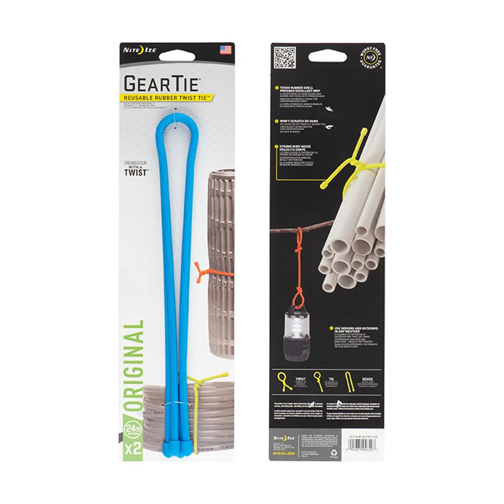 Nite Ize Gear Tie 24inch 2 Pack