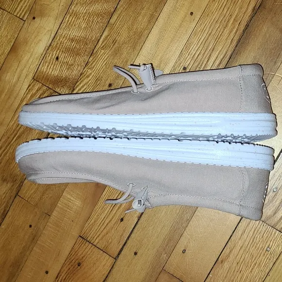 NWOT- Hey Dude, light beige,  size 12 shoes.   Not in the original box.