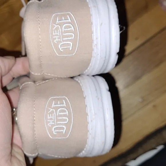 NWOT- Hey Dude, light beige,  size 12 shoes.   Not in the original box.