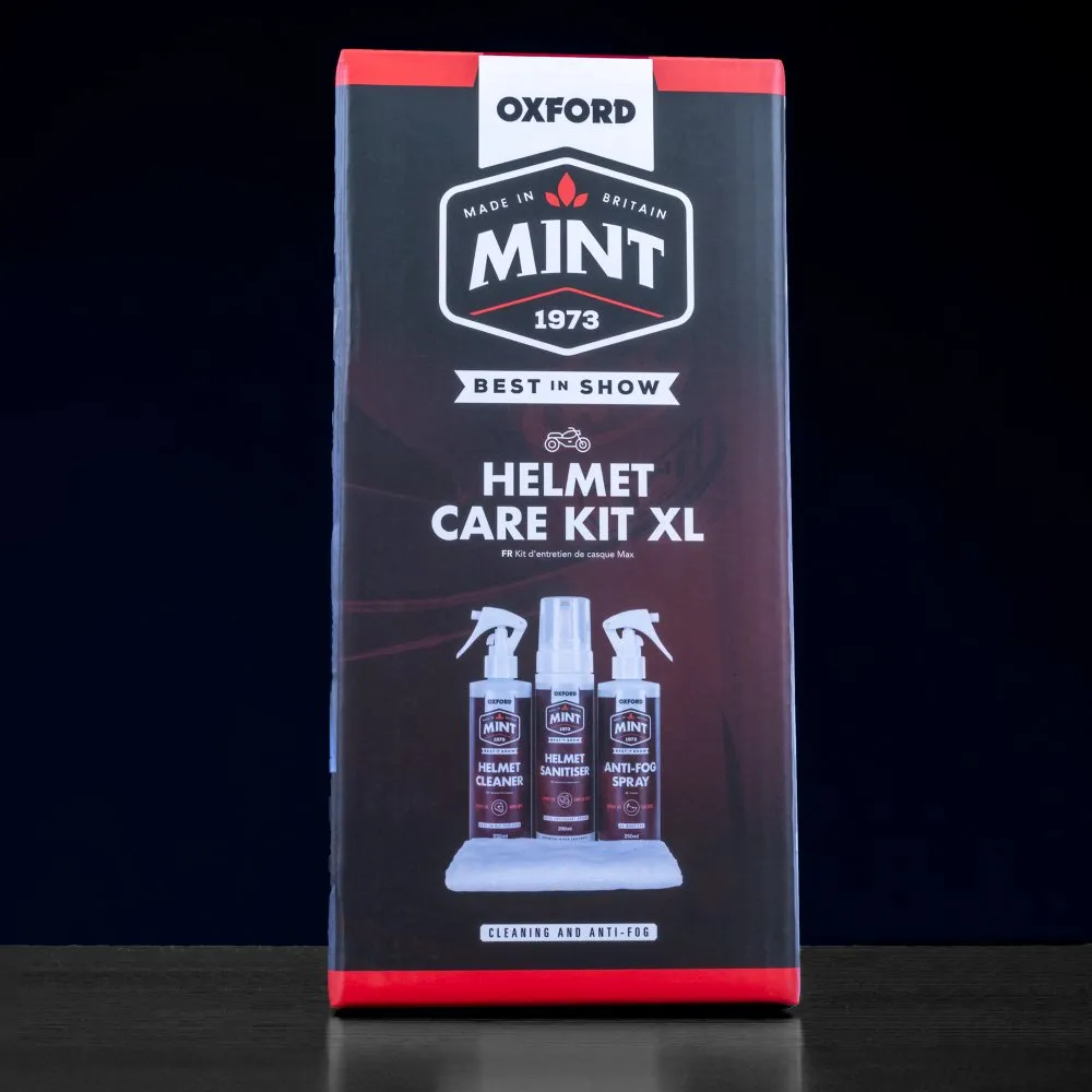 OXFORD MINT HELMET BIKE MOTORCYCLE CARE KIT XL BUNDLE MAINTENANCE CLEAN SPRAYS