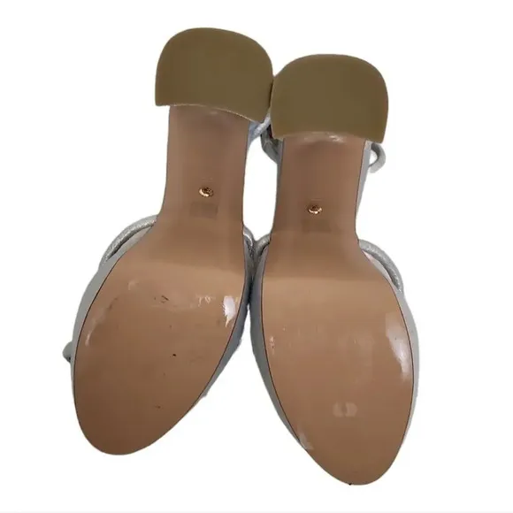 PELLE MODA GILLIAN SANDAL SILVER METALLIC SUEDE