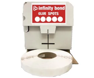 Permanent Glue Spots - 1/2" Super High Tack with High Profile
