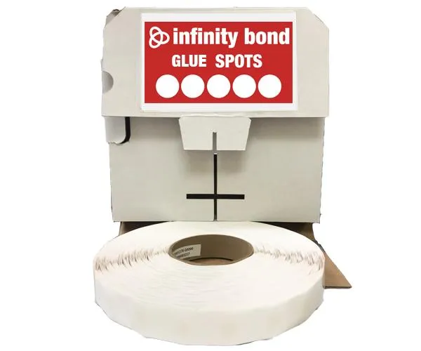 Permanent Glue Spots - 1/2" Super High Tack with High Profile