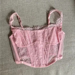 Pink Lace Corset Top