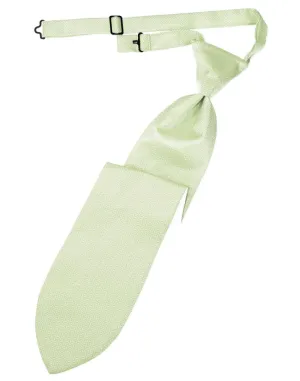 Pistachio Herringbone Kids Necktie