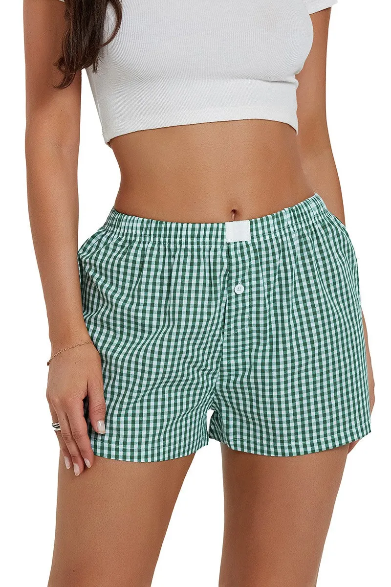 Plaid Woven Short