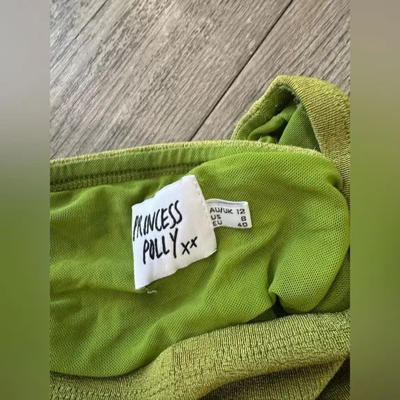 PRINCESS POLLY harriette Olive Green Maxi Skirt🤍